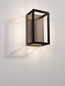 Preview: Nova Luce LED Außen-Wandleuchte Akmi 9W warmweiss 3000K IP65 Schwarz Aluminium 26x15cm 9030570