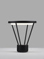 Preview: Nova Luce LED Sockelleuchte Virtus 16W warmweiss 3000K IP65 Schwarz Aluminium 33cm 9030572