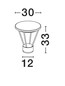 Preview: Nova Luce LED Sockelleuchte Virtus 16W warmweiss 3000K IP65 Schwarz Aluminium 33cm 9030572