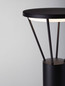 Preview: Nova Luce LED Leuchtenkopf für Wegeleuchte Virtus 16W warmweiss 3000K IP65 Schwarz Aluminium 27cm 9030573