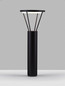 Preview: Nova Luce Aufstellpfosten für Sockelleuchte Virtus Schwarz Aluminium 55cm 9030574