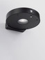 Preview: Nova Luce LED Solar-Wandleuchte Aigo 2W warmweiss 3000K Bewegungsmelder IP65 salzwasserfest Schwarz Aluminium 18x16cm 9030580
