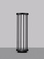 Preview: Nova Luce LED Wegeleuchte Nereus 8W warmweiss 3000K IP65 Schwarz Aluminium 50cm 9030587