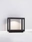 Preview: Nova Luce LED Sockelleuchte Cosmic 8W warmweiss 3000K IP65 Schwarz Aluminium 20cm 9030589