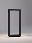 Preview: Nova Luce LED Wegeleuchte Cosmic 8W warmweiss 3000K IP65 Schwarz Aluminium 50cm 9030590