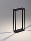 Preview: Nova Luce LED Wegeleuchte Cosmic 8W warmweiss 3000K IP65 Schwarz Aluminium 50cm 9030590