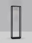 Preview: Nova Luce LED Wegeleuchte Cosmic 8W warmweiss 3000K IP65 Schwarz Aluminium 75cm 9030591