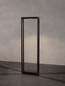 Preview: Nova Luce LED Wegeleuchte Cosmic 8W warmweiss 3000K IP65 Schwarz Aluminium 75cm 9030591