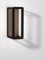 Preview: Nova Luce LED Außen-Wandleuchte Cosmic 9W warmweiss 3000K IP65 Schwarz Aluminium 23x12,5cm 9030592