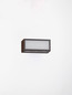 Preview: Nova Luce LED Außen-Wandleuchte Inga 11W warmweiss 3000K IP65 salzwasserfest Cortenstahl Aluminium 15x7cm 9030594