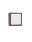Preview: Nova Luce LED Außen-Wandleuchte Appia 5W warmweiss 3000K IP54 Cortenstahl Aluminium 12,5x12,5cm 9030598