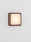 Preview: Nova Luce LED Außen-Wandleuchte Appia 5W warmweiss 3000K IP54 Cortenstahl Aluminium 12,5x12,5cm 9030598