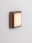 Preview: Nova Luce LED Außen-Wandleuchte Appia 5W warmweiss 3000K IP54 Cortenstahl Aluminium 12,5x12,5cm 9030598