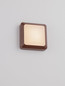 Preview: Nova Luce LED Außen-Wandleuchte Appia 5W warmweiss 3000K IP54 Cortenstahl Aluminium 12,5x12,5cm 9030598