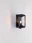Preview: Nova Luce Außen-Wandleuchte Pacific E27 IP65 Schwarz Aluminium 28x21cm 9030602