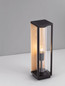 Preview: Nova Luce Wegeleuchte Pacific E27 IP65 Schwarz Holz Aluminium 50cm 9030604