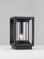 Preview: Nova Luce Sockelleuchte Pacific E27 IP65 Schwarz Aluminium 22cm 9030606
