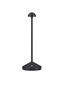 Preview: Nova Luce Standfuß für Akku-Tischleuchte Lumo dimmbar USB IP54 Schwarz Aluminium Ø12cm 9030617