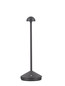 Preview: Nova Luce Standfuß für Akku-Tischleuchte Lumo dimmbar USB IP54 Dunkelgrau Aluminium Ø12cm 9030620