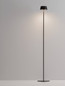 Preview: Nova Luce LED Akku-Stehleuchte Persea dimmbar 2W warmweiss 3000K USB IP54 salzwasserfest Schwarz Aluminium 115cm 9030625