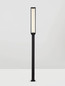 Preview: Nova Luce LED Wegeleuchte Solstice 16W warmweiss 3000K IP65 Schwarz Aluminium 220cm 9030627