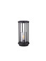 Preview: Nova Luce Wegeleuchte Elysium E27 IP65 salzwasserfest Schwarz Aluminium 35cm 9030628