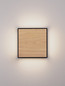 Preview: Nova Luce LED Außen-Wandleuchte Astral 16W warmweiss 3000K IP65 salzwasserfest Schwarz Holz Aluminium 22x22cm 9030631