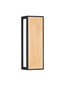 Preview: Nova Luce LED Außen-Wandleuchte Astral 10W warmweiss 3000K IP65 salzwasserfest Schwarz Holz Aluminium 26x9cm 9030633