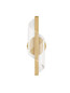 Preview: Nova Luce LED Wandleuchte Valentin 9W warmweiss 3000K Messinggold Aluminium 33x13cm 9030634