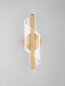 Preview: Nova Luce LED Wandleuchte Valentin 9W warmweiss 3000K Messinggold Aluminium 33x13cm 9030634