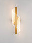 Preview: Nova Luce LED Wandleuchte Valentin 9W warmweiss 3000K Messinggold Aluminium 33x13cm 9030634