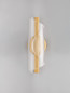 Preview: Nova Luce LED Wandleuchte Valentin 9W warmweiss 3000K Messinggold Aluminium 31x13cm 9030635