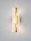 Preview: Nova Luce LED Wandleuchte Valentin 9W warmweiss 3000K Messinggold Aluminium 31x13cm 9030635