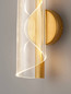 Preview: Nova Luce LED Wandleuchte Valentin 9W warmweiss 3000K Messinggold Aluminium 31x13cm 9030635