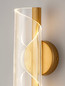 Preview: Nova Luce LED Wandleuchte Valentin 9W warmweiss 3000K Messinggold Aluminium 31x13cm 9030635