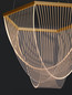 Preview: Nova Luce LED Pendelleuchte Valentin dimmbar 35W warmweiss 3000K Gold Aluminium Ø52cm 9030636