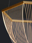 Preview: Nova Luce LED Pendelleuchte Valentin dimmbar 35W warmweiss 3000K Gold Aluminium Ø52cm 9030636