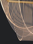 Preview: Nova Luce LED Pendelleuchte Valentin dimmbar 35W warmweiss 3000K Gold Aluminium Ø52cm 9030636