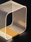 Preview: Nova Luce LED Tischleuchte Valentin dimmbar 14W warmweiss 3000K Gold Aluminium 24x24cm 9030638