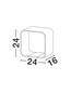 Preview: Nova Luce LED Tischleuchte Valentin dimmbar 14W warmweiss 3000K Gold Aluminium 24x24cm 9030638