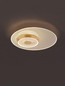 Preview: Nova Luce LED Deckenleuchte Copo dimmbar 29W warmweiss 3000K Messinggold Aluminium Ø50cm 9030640