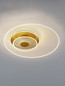 Preview: Nova Luce LED Deckenleuchte Copo dimmbar 29W warmweiss 3000K Messinggold Aluminium Ø50cm 9030640