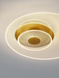 Preview: Nova Luce LED Deckenleuchte Copo dimmbar 29W warmweiss 3000K Messinggold Aluminium Ø50cm 9030640