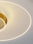 Preview: Nova Luce LED Deckenleuchte Copo dimmbar 29W warmweiss 3000K Messinggold Aluminium Ø50cm 9030640