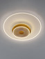 Preview: Nova Luce LED Deckenleuchte Copo dimmbar 35W warmweiss 3000K Messinggold Aluminium Ø60cm 9030641
