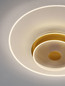 Preview: Nova Luce LED Deckenleuchte Copo dimmbar 35W warmweiss 3000K Messinggold Aluminium Ø60cm 9030641