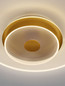 Preview: Nova Luce LED Deckenleuchte Copo dimmbar 35W warmweiss 3000K Messinggold Aluminium Ø60cm 9030641