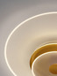Preview: Nova Luce LED Deckenleuchte Copo dimmbar 35W warmweiss 3000K Messinggold Aluminium Ø60cm 9030641