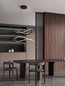 Preview: Nova Luce LED Pendelleuchte Celestia dimmbar 87W warmweiss 3000K Schwarz Aluminium Ø60cm 9030644