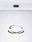 Preview: Nova Luce LED Pendelleuchte Celestia dimmbar 87W warmweiss 3000K Schwarz Aluminium Ø60cm 9030644